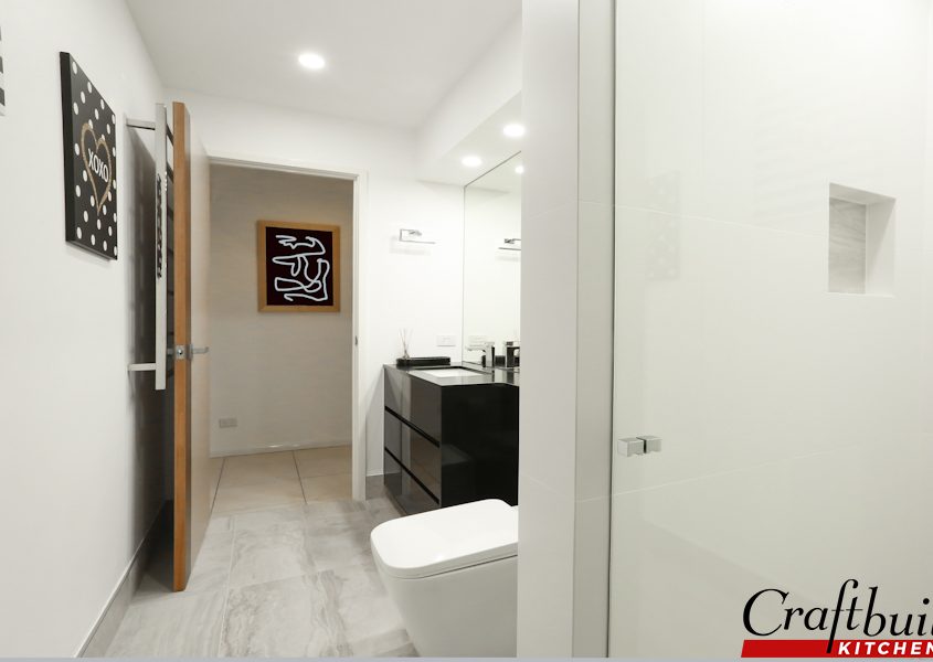 Stylish Black Bathroom Coomera, Brisbane QLD Bathroom Renovation